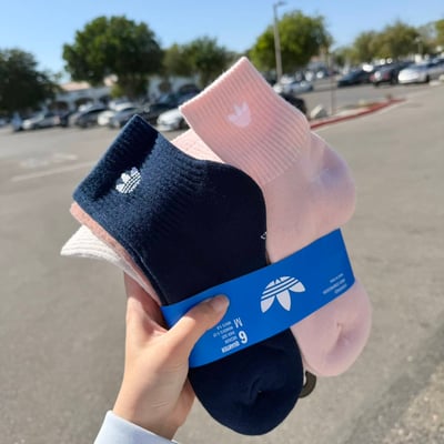 美國代購— Adidas 三葉草馬卡龍中襪（六入）5