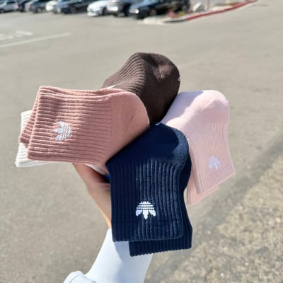 美國代購— Adidas 三葉草馬卡龍中襪（六入）4