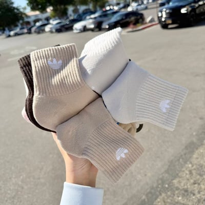 美國代購— Adidas 三葉草馬卡龍中襪（六入）3