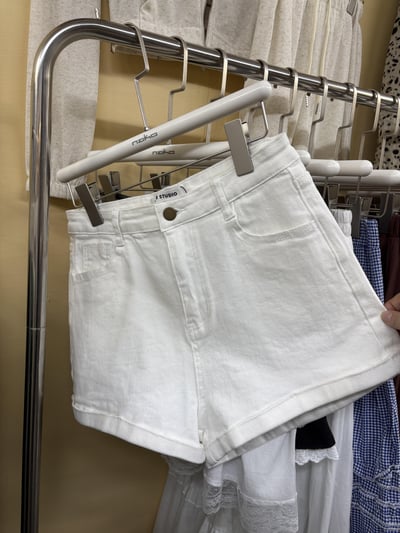 【限量現貨】版型超好！高腰薄牛仔短褲6