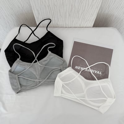 細肩交叉美背打底背心內衣3