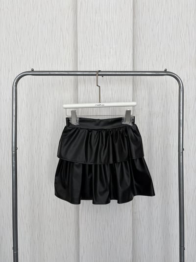 雙層蛋糕皮短褲裙8