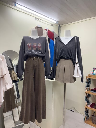 超模褲-復古A字牛仔大寬褲12