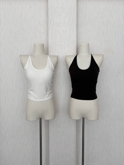 歐美超辣細肩大U罩杯棉質背心2