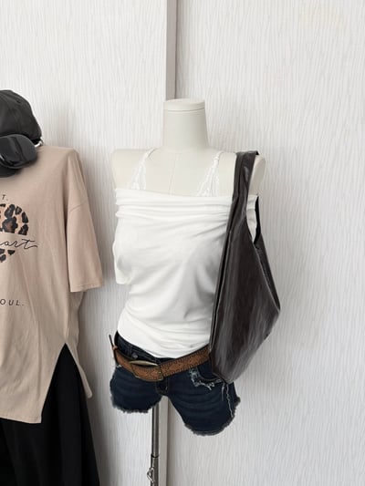細肩深V美胸蕾絲內衣(加厚杯墊)5