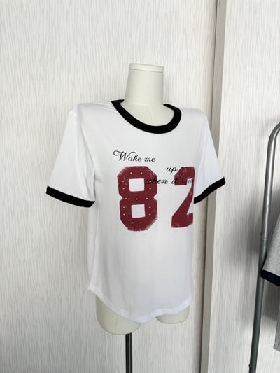 【限量】正韓🇰🇷美式校園風82古著磨損感軟綿薄T2