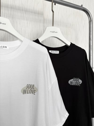 正韓🇰🇷SOUL IN LOVE磨損圖棉質寬鬆T恤4