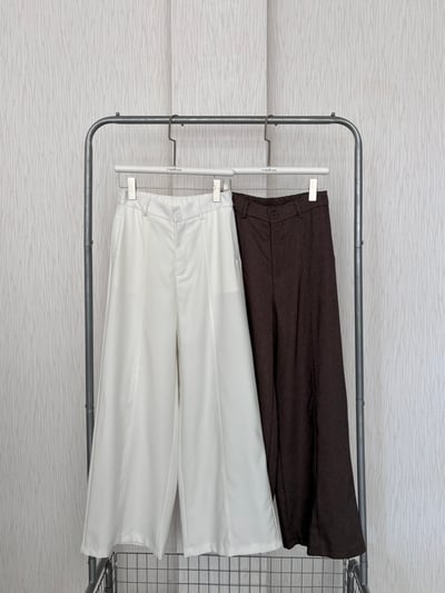 【限量】🇹🇭素面截線直筒寬褲1