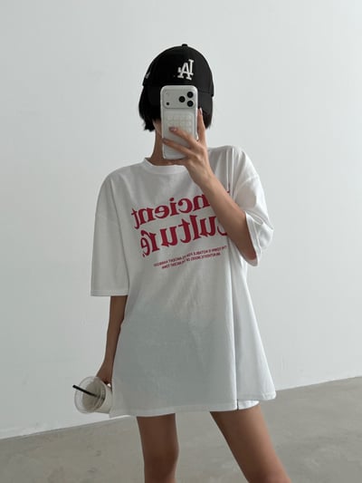 5月連線🇰🇷Ancient側開衩棉質寬鬆T恤3