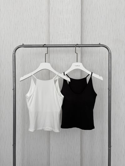 歐美超辣細肩大U罩杯棉質背心5