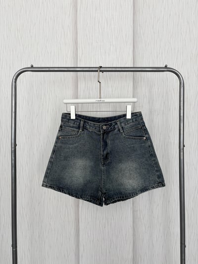 水洗原色藍牛仔短褲6