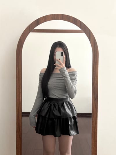 雙層蛋糕皮短褲裙4