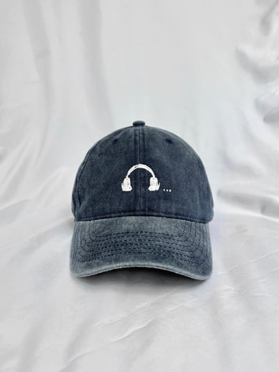 自訂款⊹刺繡耳機水洗老帽4
