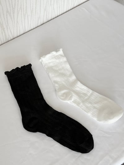 薄款蕾絲棉長襪1