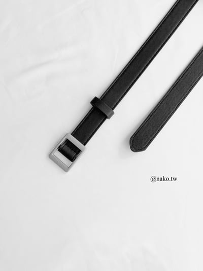 方型無孔細款軟皮帶2