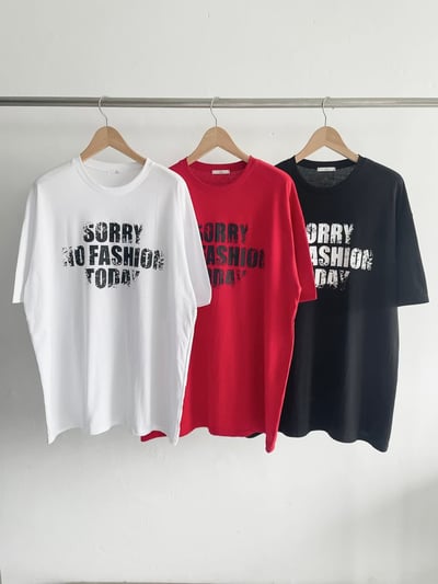 正韓🇰🇷SORRY字母磨損感棉質寬鬆T恤2