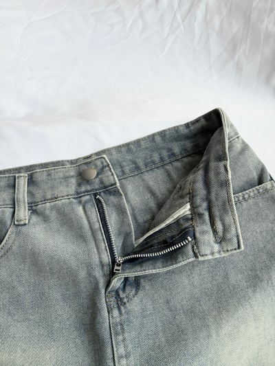 超好穿.ᐟ 復古高腰貼身薄軟牛仔褲裙5