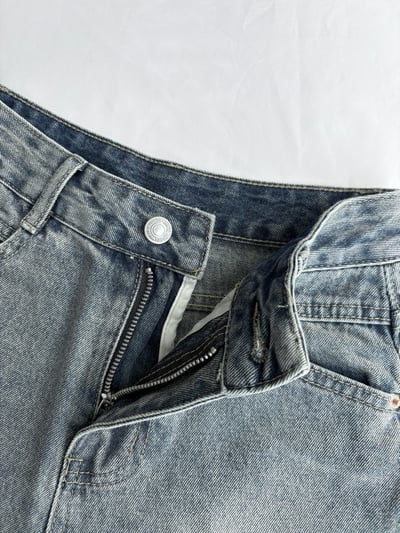 水洗原色藍牛仔短褲3