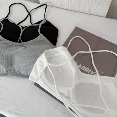 細肩交叉美背打底背心內衣4