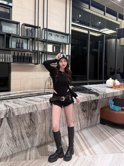 美式y2k低腰工裝皮帶薄牛仔短褲1