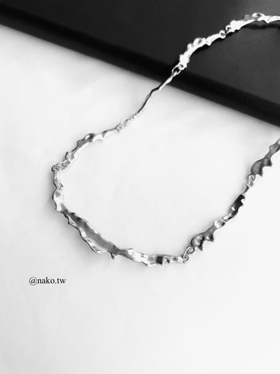 液態流銀短鍊鎖骨鍊5