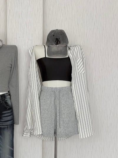 【出清特賣】超涼感透膚輕薄針織短褲6