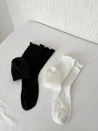 薄款蕾絲棉長襪2