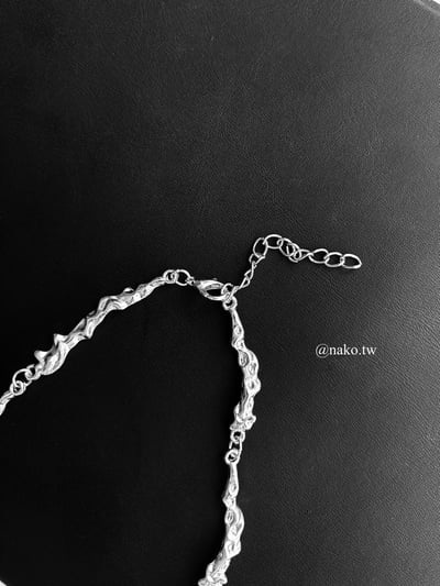液態流銀短鍊鎖骨鍊3