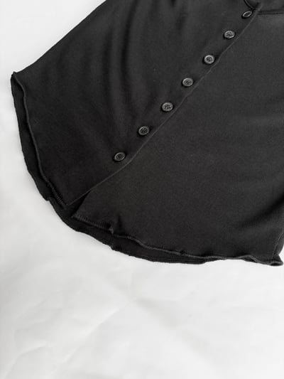 訂製款⊹排扣下U軟綿超彈貼身長袖上衣12