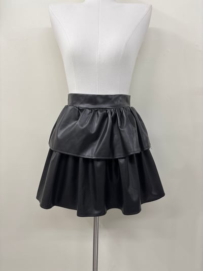 雙層蛋糕皮短褲裙6