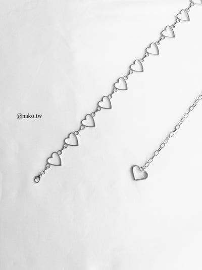 超百搭♡鏤空小愛心腰鍊1
