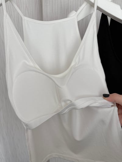 歐美超辣細肩大U罩杯棉質背心3