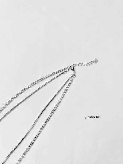 黑曜石墜飾雙層項鍊3