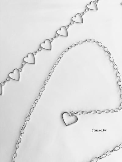 超百搭♡鏤空小愛心腰鍊2