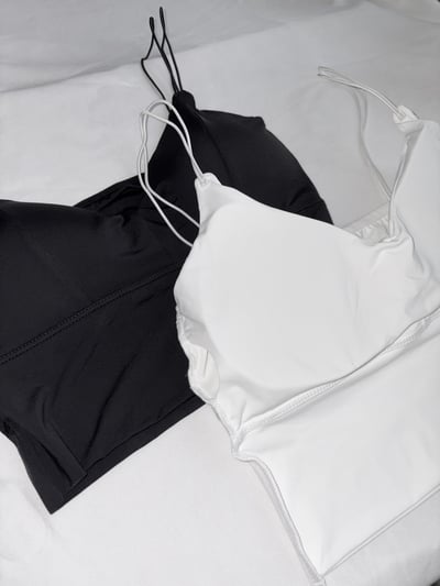 超薄冰絲雙細肩V罩杯背心3