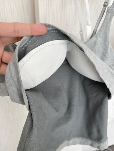 大寬U領可調彈性細肩罩杯背心6