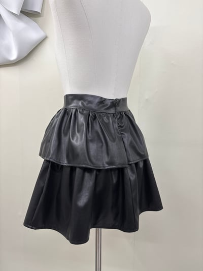 雙層蛋糕皮短褲裙7