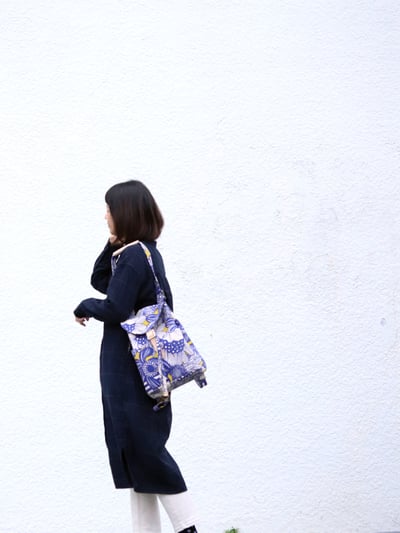 三用後背包 - 花布款13