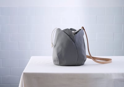 DIY材料包： 鬱金香 皮革帆布肩背包7