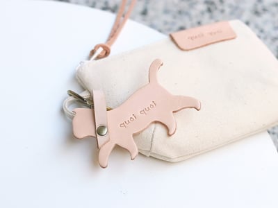 臘腸狗 / 貓咪皮革吊飾3