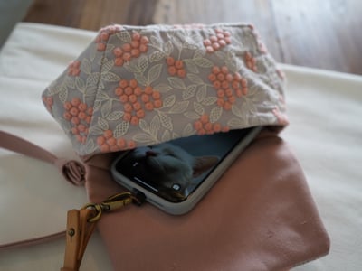 DIY材料包：莓果刺繡 小肩包14