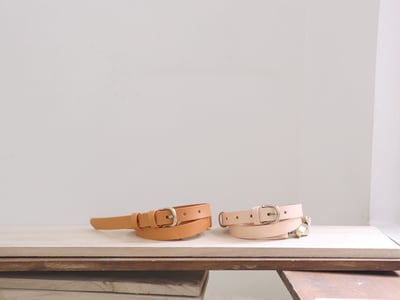 義大利植鞣皮革2段式背帶10