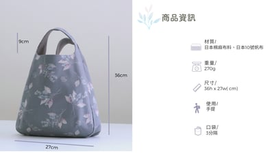 DIY材料包： 山香圓三層手提包3