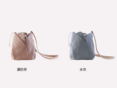 DIY材料包： 鬱金香 皮革帆布肩背包4