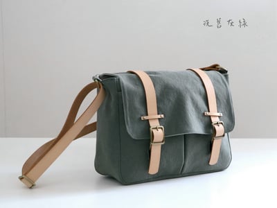 帆布：日本製 8號洗舊帆布(4色)11