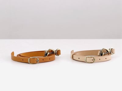 義大利植鞣皮革2段式背帶3