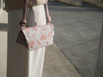 DIY材料包：莓果刺繡 小肩包18