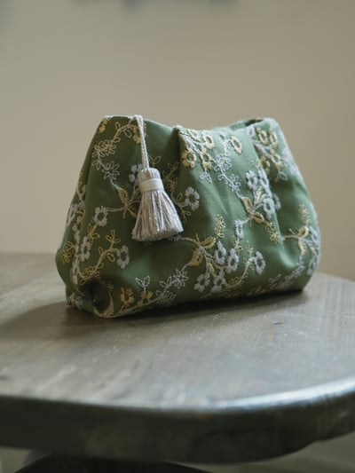 DIY材料包: 花繡/圈繡萬用包4