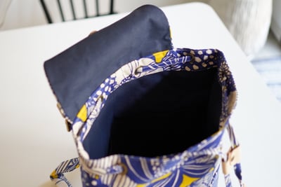 三用後背包 - 花布款11