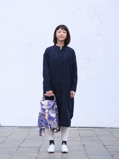 三用後背包 - 花布款14